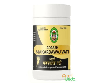 Makardhwaj vati Adarsh Ayurvedic, 10 grammi ~ 80 compresse