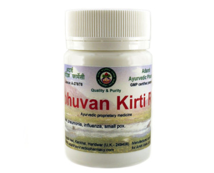 Tribhuvan Kirti Ras Adarsh Ayurvedic, 20 grammi ~ 60 compresse