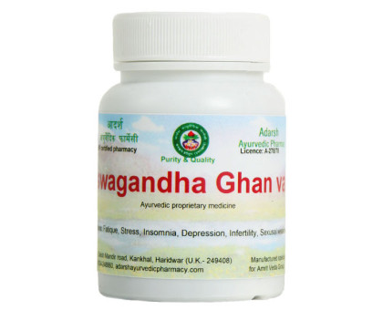 Ashwagandha estratto Adarsh Ayurvedic, 20 grammi ~ 50 compresse