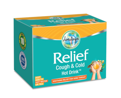 Relief Cough and Cold Hot Drink bevanda calda Amrutanjan, 20 pc