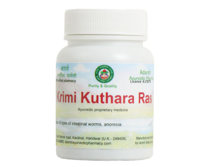 Krimi kuthara Ras Adarsh Ayurvedic, 20 grammi ~ 50 compresse