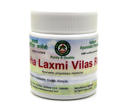 Maha Laxmi Vilas Ras Adarsh Ayurvedic, 40 grammi ~ 110 compresse