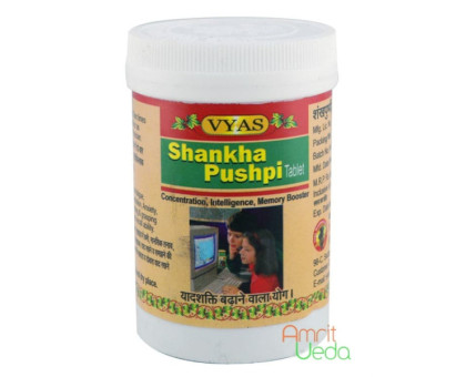 Shankha Pushpi Vyas Pharmacy, 100 compresse