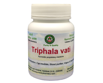 Triphala vati Adarsh Ayurvedic, 50 grammi ~ 100 compresse