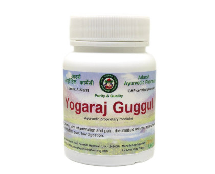 Yogaraj Guggul (Yograj Guggul) Adarsh Ayurvedic, 40 grammi ~ 110 compresse