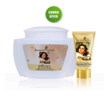 Combo — Crema Sbiancante Precious Pearl White Plus + Crema Contorno Occhi Shasmooth Plus Almond, 500 grammi + 40 grammi