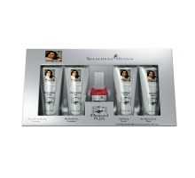 Kit Rinnovamento Pelle Diamond — Crema Nutriente + Scrub + Lozione + Maschera + Tonico Viso Professional Power, 4x10 grammi + 15 ml