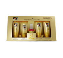Kit Gold Skin Radiance Timeless Youth — Scrub, Gel, Crema, Maschera, Tonico Viso Professional Power, 4x10 grammi + 15 ml