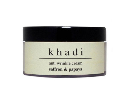 Anti wrinkle cream Saffron & Papaya Khadi, 50 grammi