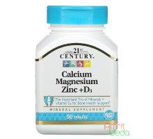 Calcium Magnesium Zinc + D3, 90 compresse