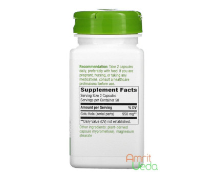 Gotu Kola 950 mg Nature's Way, 100 capsula