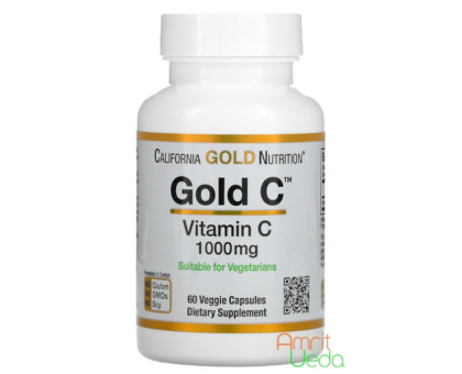 Vitamin C Gold Buffered 750 mg California Gold Nutrition, 60 capsula