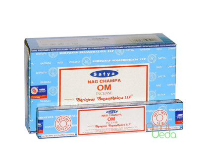 Incense sticks Satya Nag Champa OM Satya, 15 grammi