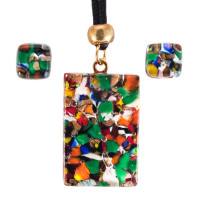 Pendant plus earrings