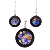 Pendant plus earrings